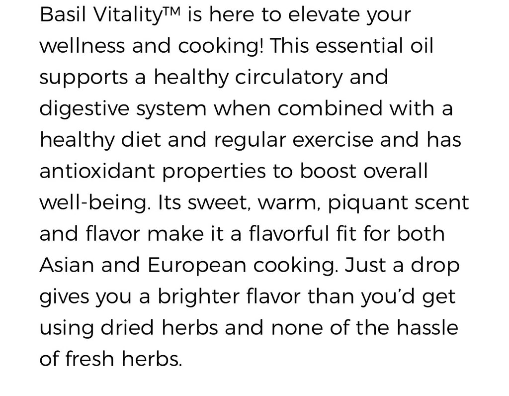Basil Essential Oil (Young Living Essential Oils)