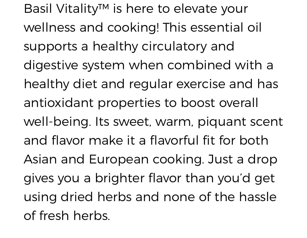 Basil Essential Oil (Young Living Essential Oils)