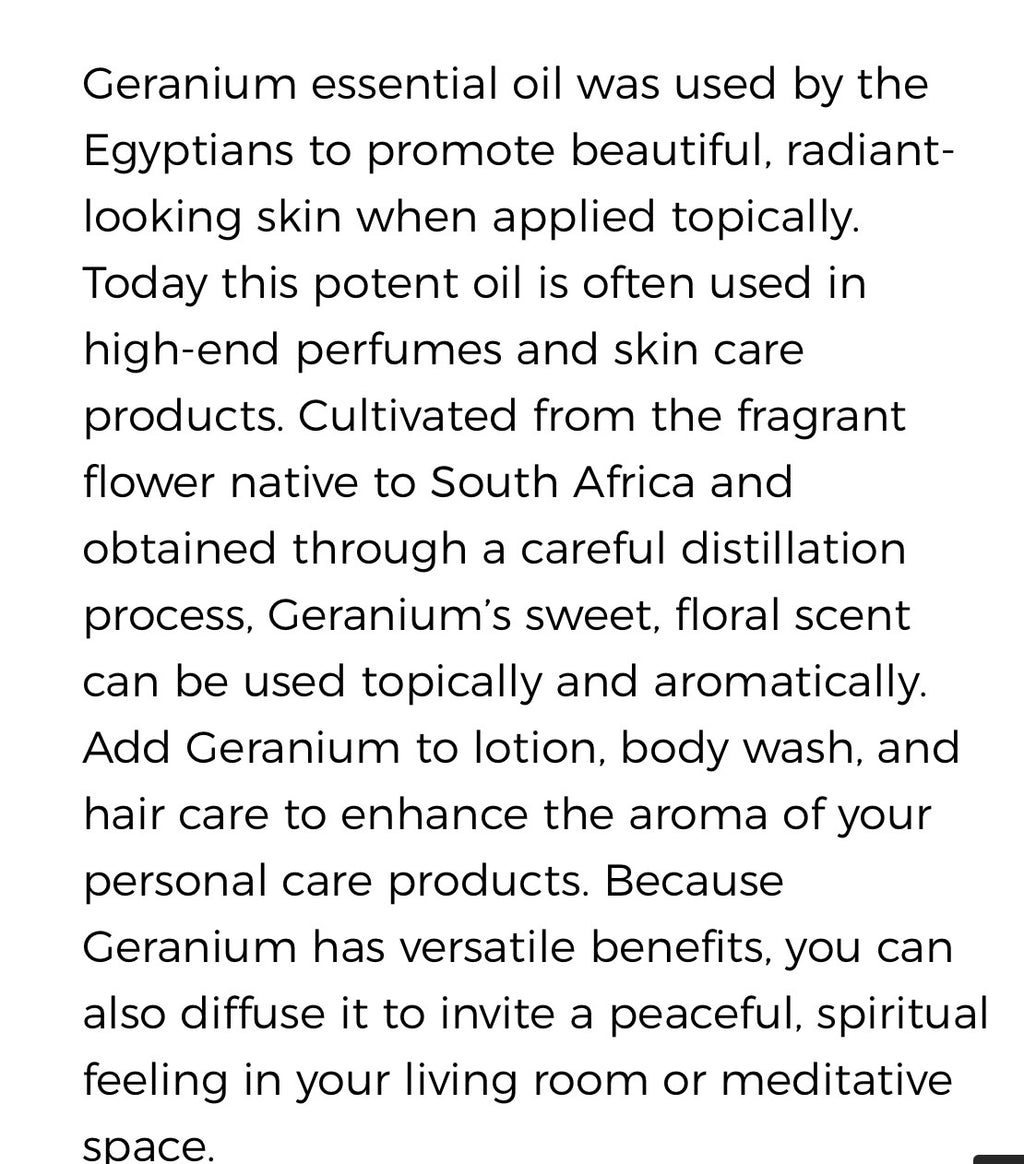 Geranium  Essential Oil (Young Living Essential Oils)