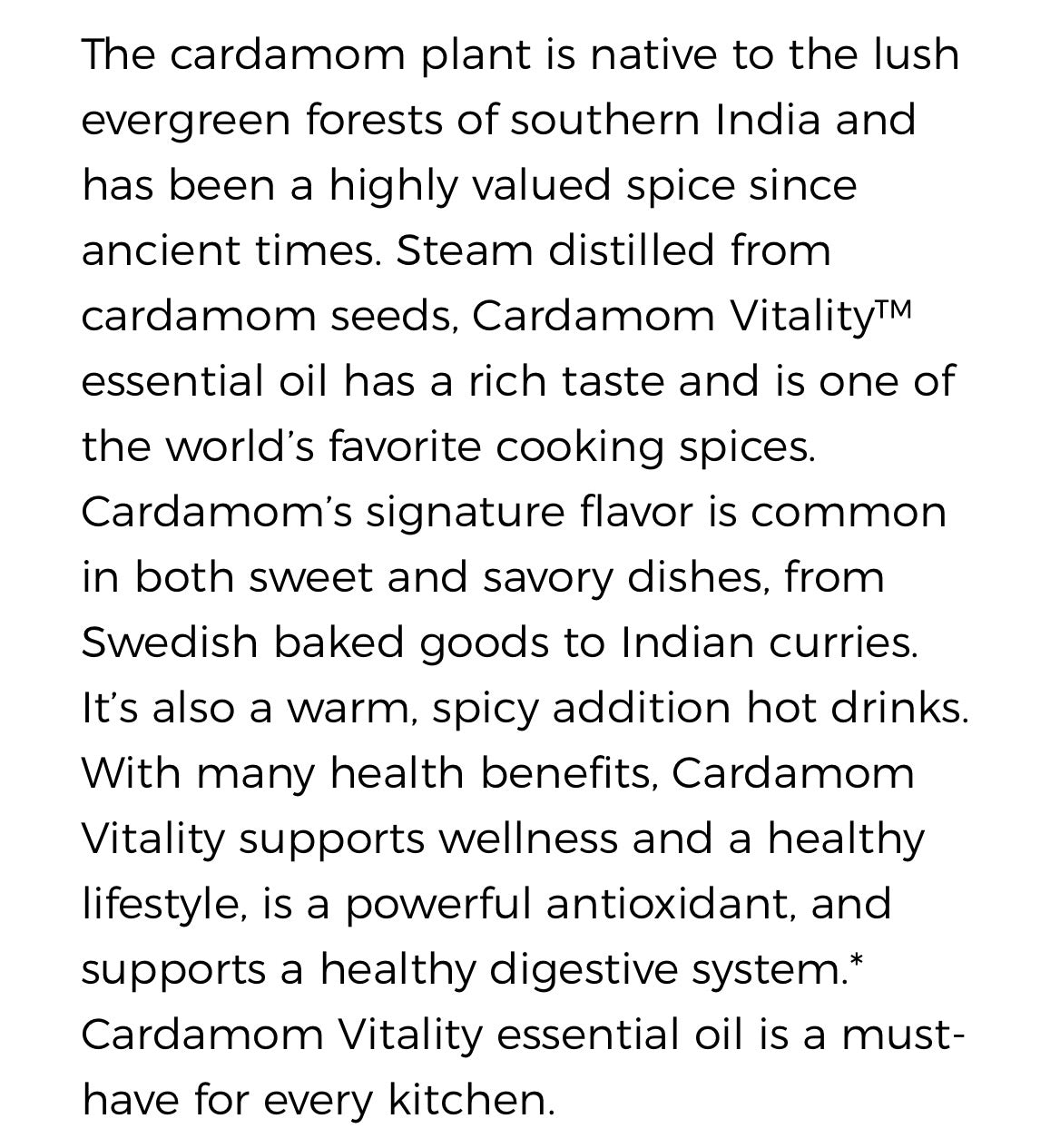 Cardamom Essential Oil (Young Living Essential Oils)